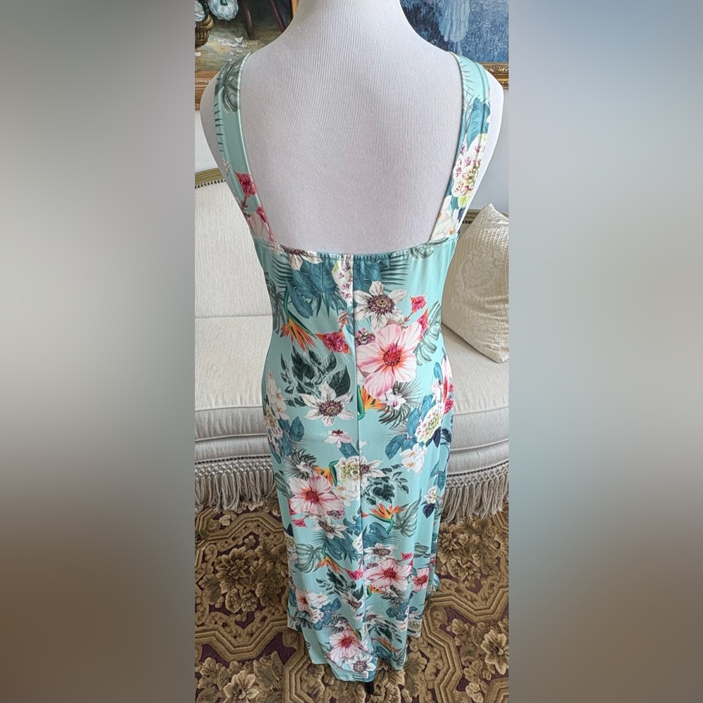 Boston Proper Floral Maxi Dress - Sky Blue - Picture 4 of 5